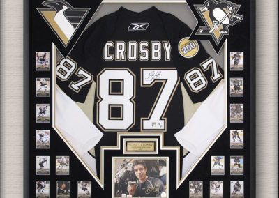 Crosby Hockey Memorabilia Framing