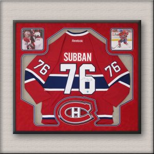 Montreal Canadiens Hockey Jersey Memorabilia Framed
