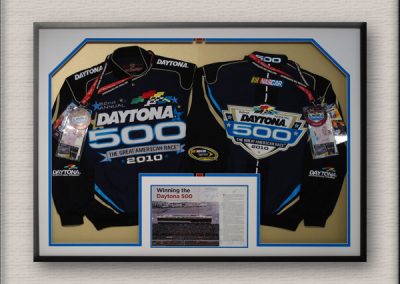 Daytona 500 Sports Memorabilia Framed