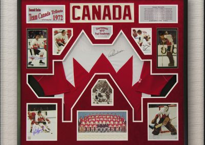 Team Canada 1972 Hockey Memorabilia Framed