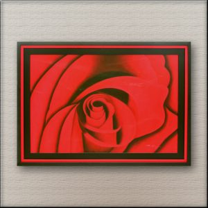 red rose painting