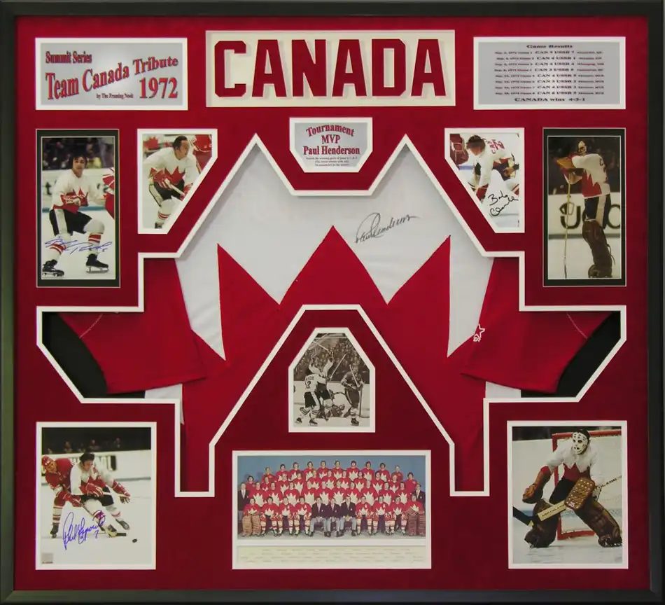 Sport and Hobbies Custom Framing 1972 Team canada Hockey