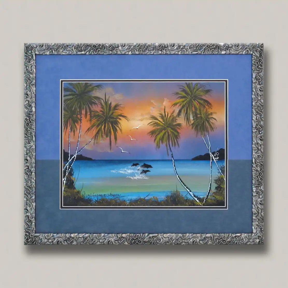Pre Framed Wall Pictures Decor For sale C2165